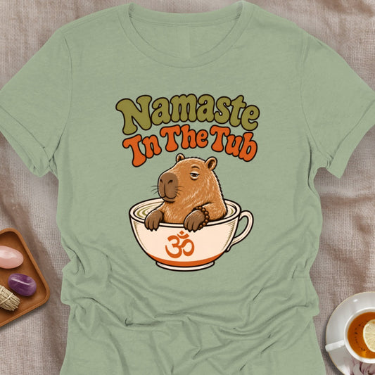 Namaste In The Tub T-Shirt