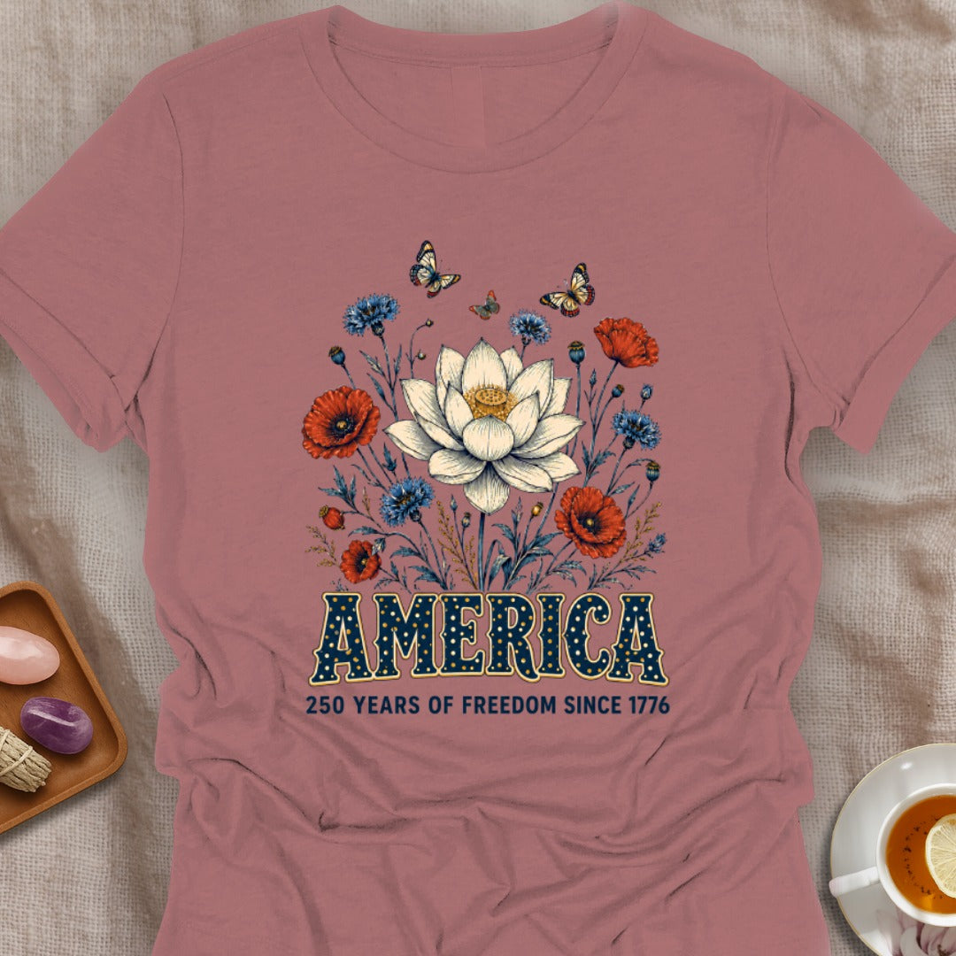 Love Yoga & USA T-Shirt