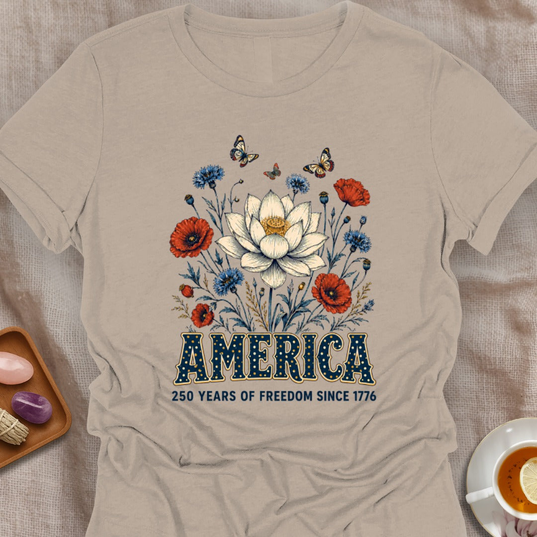 Love Yoga & USA T-Shirt