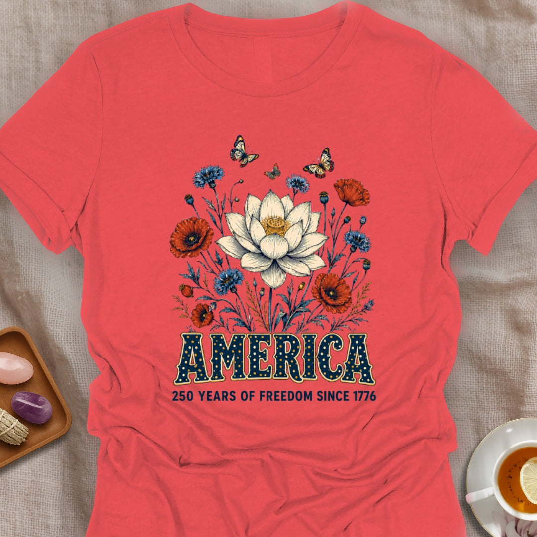 Love Yoga & USA T-Shirt