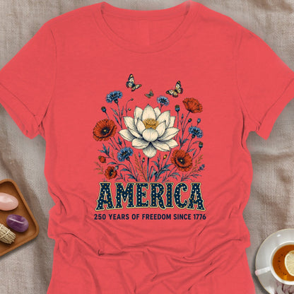 Love Yoga & USA T-Shirt