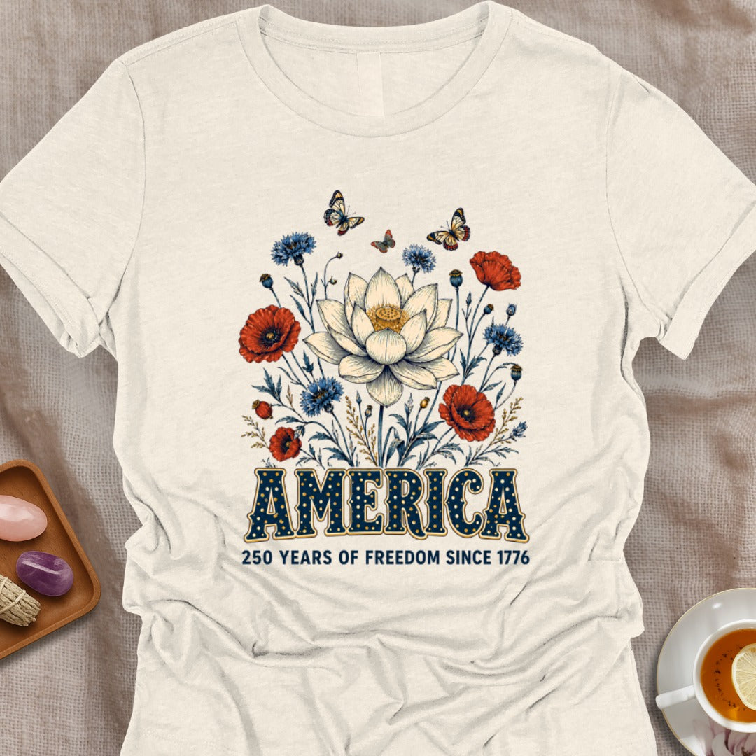 Love Yoga & USA T-Shirt
