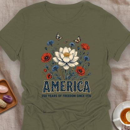 Love Yoga & USA T-Shirt