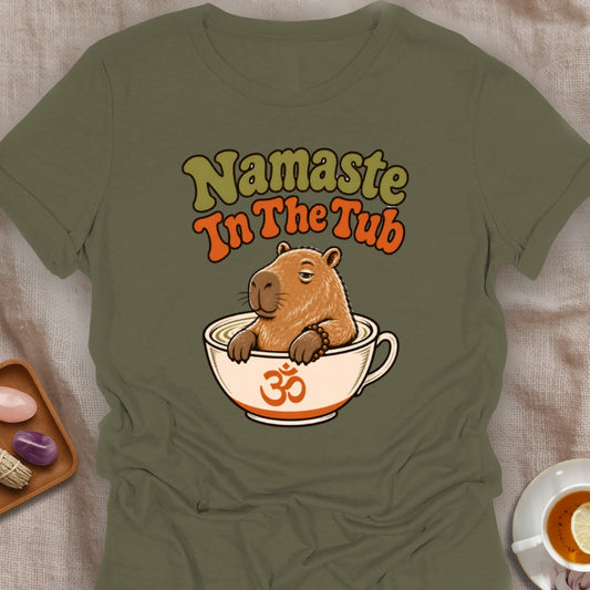 Namaste In The Tub T-Shirt