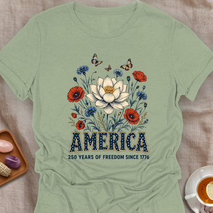 Love Yoga & USA T-Shirt